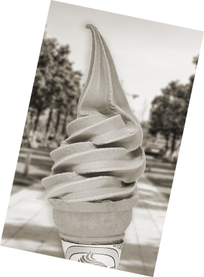 Cono en blanco y negro